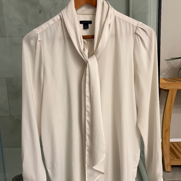 Ann Taylor Tie Neck Blouse - extra small - Picture 1 of 5